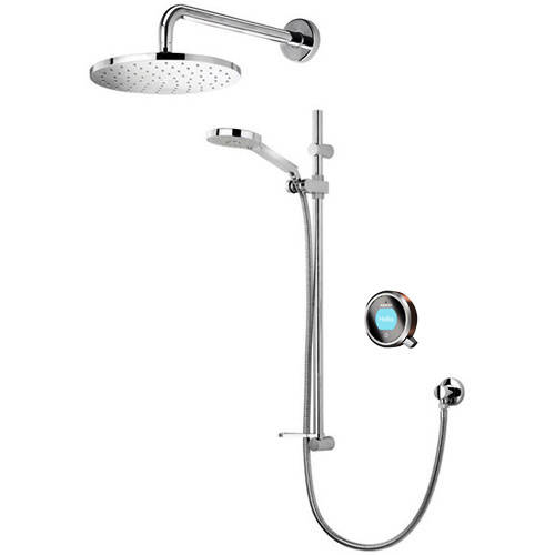 Larger image of Aqualisa Q Q Smart 17RG With Shower Head, Slide Rail & Rose Gold Acc (HP).