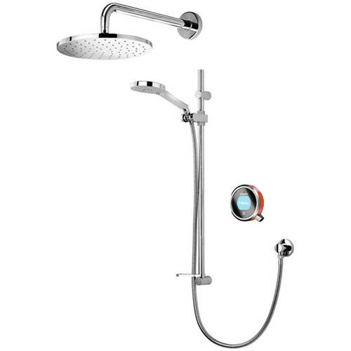 Larger image of Aqualisa Q Q Smart 18OR With Shower Head, Slide Rail & Orange Acc (Gravity).