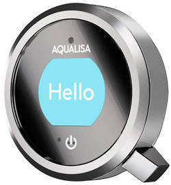 Example image of Aqualisa Q Q Smart 22C, Ceiling Fed Slide Rail Kit & Chrome Accent (Gravity).