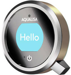 Example image of Aqualisa Q Q Smart 25N, Ceiling Fed Rail Kit, Bath Fill & Nickel Accent (HP).