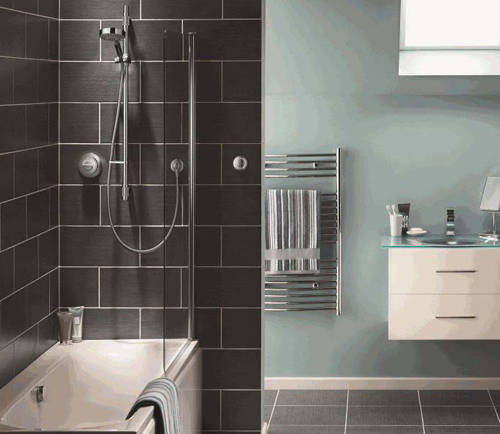 Example image of Aqualisa Rise Digital Shower With Remote, Slide Rail & Bath Filler (GP).