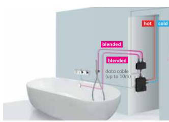 Example image of Aqualisa HiQu Digital Bath Filler / Hand Shower Valve & Remote (HP, Combi).