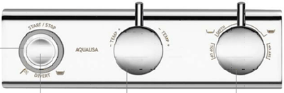 Technical image of Aqualisa HiQu Digital Smart Bath Filler / Hand Shower Valve (Gravity).