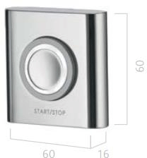 Technical image of Aqualisa HiQu Digital Dual Shower / Bath Valve With Remote Control (Gravity).