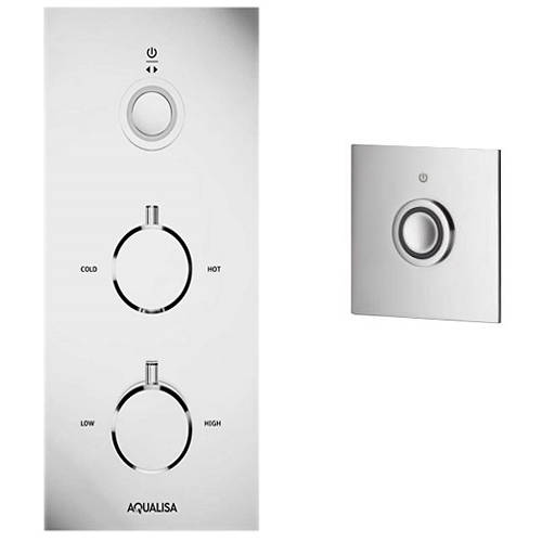 Larger image of Aqualisa Infinia Digital Shower & Remote (Chrome Tondo Handles, GP).