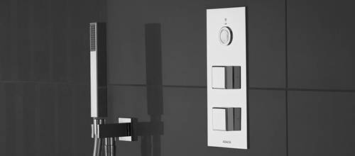 Example image of Aqualisa Infinia Digital Shower & Remote (Chrome Piazza Handles, HP).