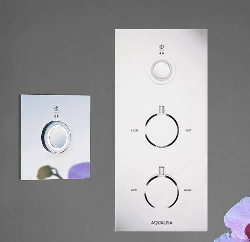 Example image of Aqualisa Infinia Digital Shower & Remote (Chrome Tondo Handles, HP).