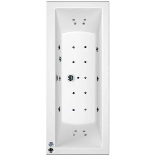 Larger image of Artesan Baths Canaletto Double Ended Bath With 24 Jets (1700x750mm).