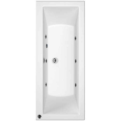Larger image of Artesan Baths Canaletto Double Ended Bath With 6 Jets (1700x750mm).