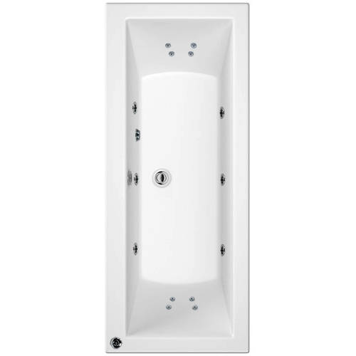Larger image of Artesan Baths Canaletto Double Ended Bath With 14 Jets (1700x700mm).