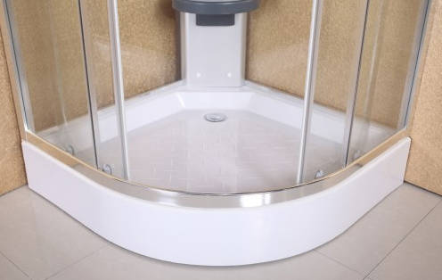 Example image of Crown Quadrant Shower Enclosure With 6 x Body Jets & Tray. 900x900mm.