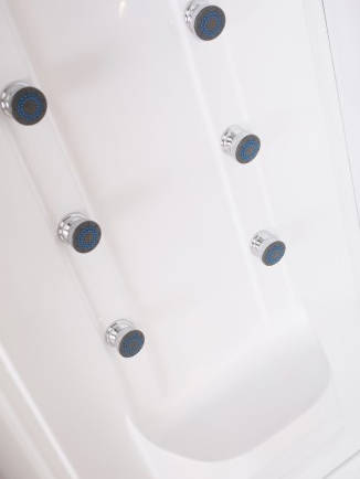 Example image of Crown Rectangular Shower Cabin, 6 x Body Jets & Tray. 1200x800mm.