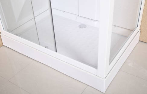 Example image of Crown Rectangular Shower Cabin, 6 x Body Jets & Tray. 1200x800mm.