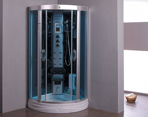 Example image of Crown Quadrant Steam Shower Cubical. 800x800mm.