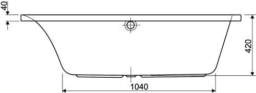 Technical image of Aquaestil Comet Corner Whirlpool Bath. 14 Jets. Left Handed. 1500x1000mm.