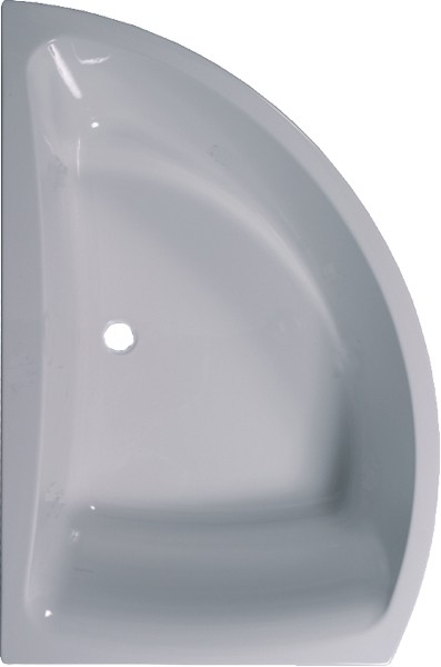 Example image of Aquaestil Comet Corner Shower Bath With Screen.  Left Hand. 1500x1000mm.