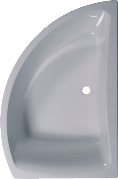 Example image of Aquaestil Comet Corner Shower Bath With Screen.  Right Hand. 1500x1000mm.