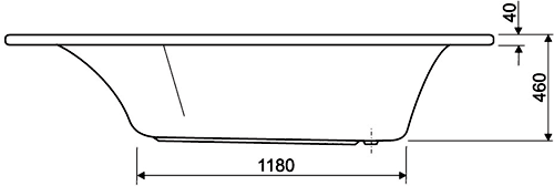 Technical image of Aquaestil Gloria Corner Turbo Whirlpool Bath. 14 Jets. 1400x1400mm.