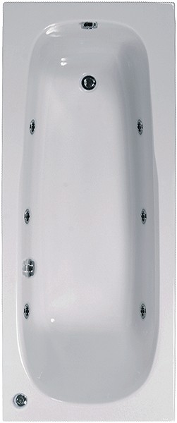 Larger image of Aquaestil Mercury Whirlpool Bath. 6 Jets. 1700x700mm.