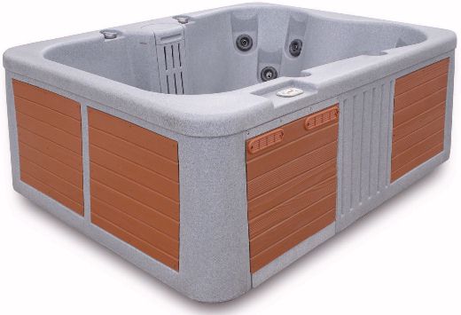 Larger image of Hot Tub Matrix Deluxe hot tub. 4 person + free steps & starter kit (Onyx).