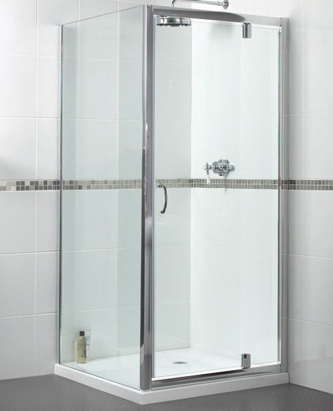 Larger image of Waterlux Shower Enclosure With 760mm Pivot Door. 760x800mm.