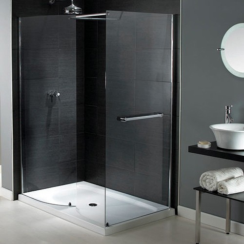Larger image of Waterlux Walk In Shower Enclosure With Tray 1400x800mm (Reversible).
