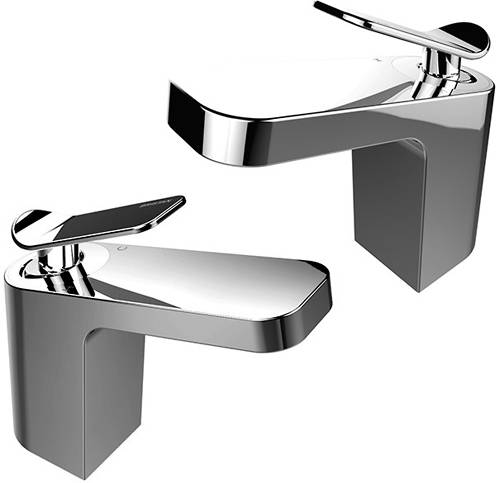 Larger image of Bristan Alp Mono Basin & 1 Hole Bath Filler Tap Pack (Chrome).