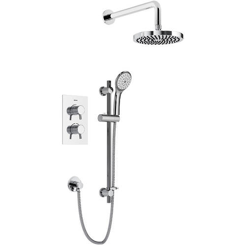 Larger image of Bristan Apelo Thermostatic Shower Pack With Slide Rail Kit (Chrome).