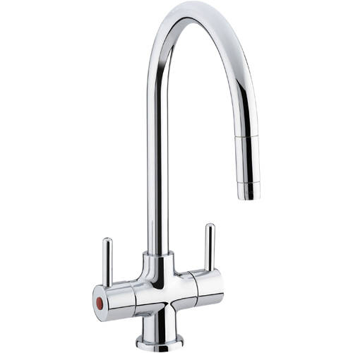Larger image of Bristan Kitchen Beeline Mixer Kitchen Tap With Pull Out Spray (Chrome).