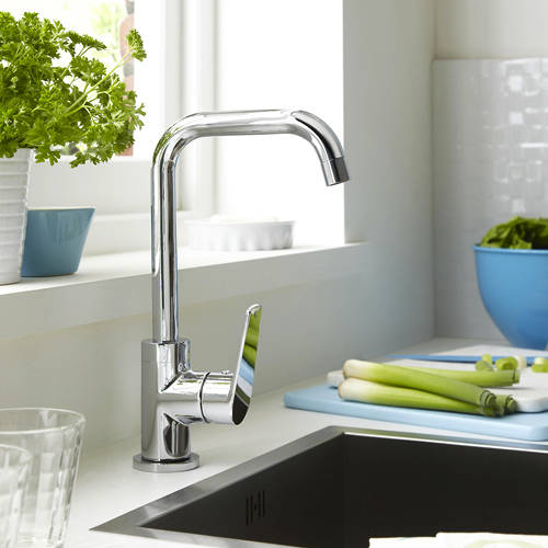 Example image of Bristan Kitchen Blueberry Easy Fit Mixer Kitchen Tap (Chrome).