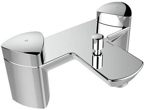 Larger image of Bristan Bright Bath Shower Mixer Tap With Shower Kit (Chrome).