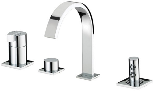 Larger image of Bristan Chill 4 Hole Bath Shower Mixer Tap (Chrome).