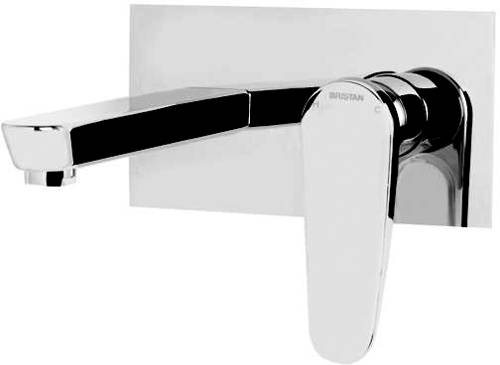 Example image of Bristan Claret Wall Mounted Basin & Bath Filler Tap Pack (Chrome).