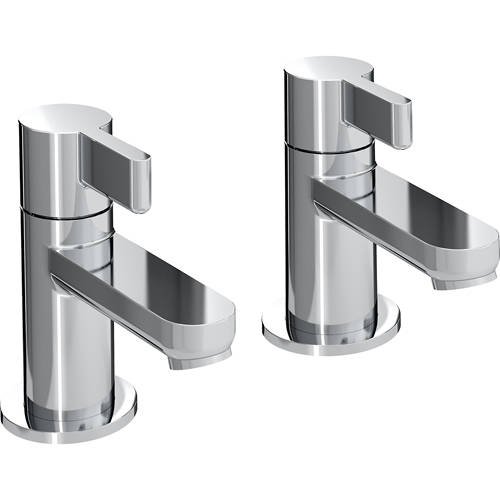 Larger image of Bristan Clio Basin Taps (Pair, Chrome).