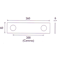 Technical image of Bristan Chill Basin Mixer with Single Lever Control and Mounting Plate.