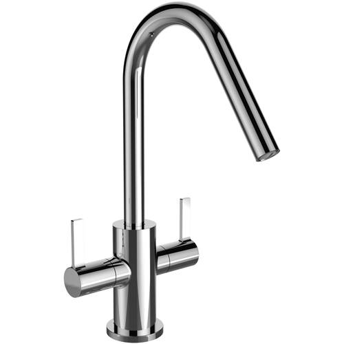 Larger image of Bristan Kitchen Easy Fit Cashew Mixer Kitchen Tap (TAP ONLY, Chrome).