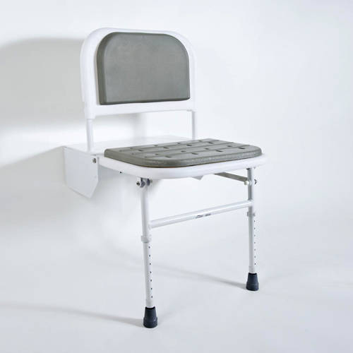 Example image of Bristan Commercial DocM Shower Seat, 4 X 450mm Rails & Hinged Rail.