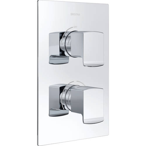 Larger image of Bristan Descent Concealed Shower Valve (2 Outlets, Chrome).