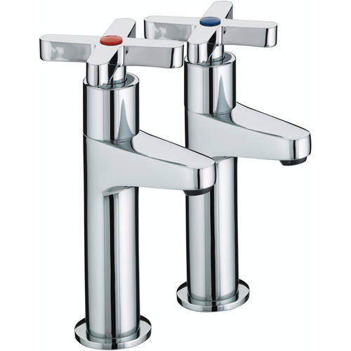 Larger image of Bristan Kitchen Design High Neck Kitchen Taps (Crosshead, Chrome).