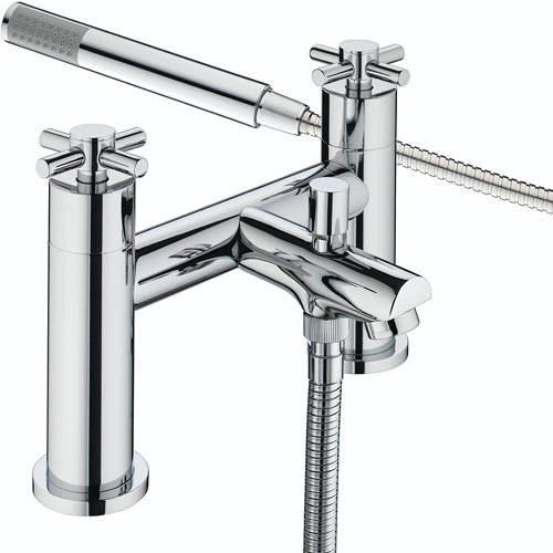 Larger image of Bristan Decade Bath Shower Mixer Tap With Kit (Chrome).