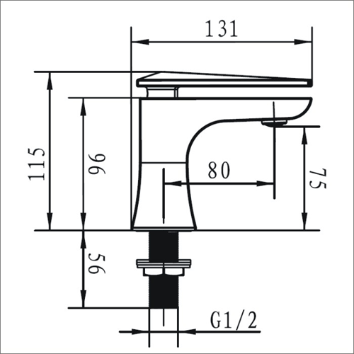 Technical image of Bristan Ebony Basin & Bath Taps Pack (Pairs, Chrome).