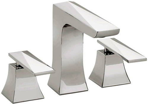 Example image of Bristan Ebony 3 Hole Basin & Bath Filler Taps Pack (Chrome).