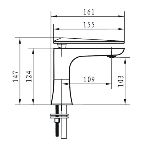 Technical image of Bristan Ebony Mono Basin & 3 Hole Bath Filler Tap Pack (Chrome).