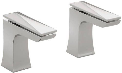 Larger image of Bristan Ebony Bath Taps (Pair, Chrome).