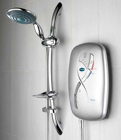 Larger image of Bristan Electric Showers 8.5Kw Thermostatic Electric Shower In Matt Chrome.