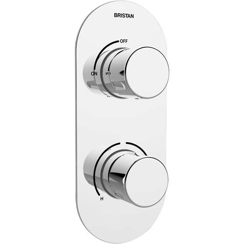 Larger image of Bristan Exodus Concealed Shower Valve (1 Outlet, Chrome).