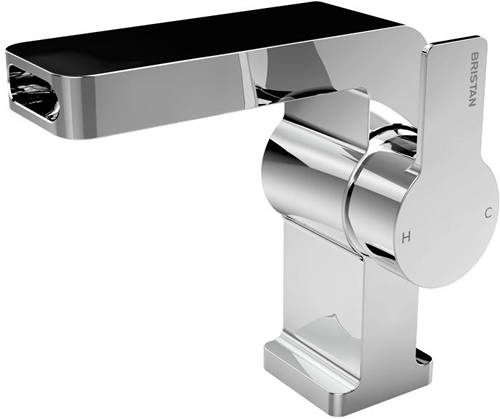 Example image of Bristan Exodus Waterfall Tall Basin & 1 Hole Bath Filler Tap Pack.