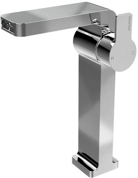 Example image of Bristan Exodus Waterfall Tall Basin & 1 Hole Bath Filler Tap Pack.