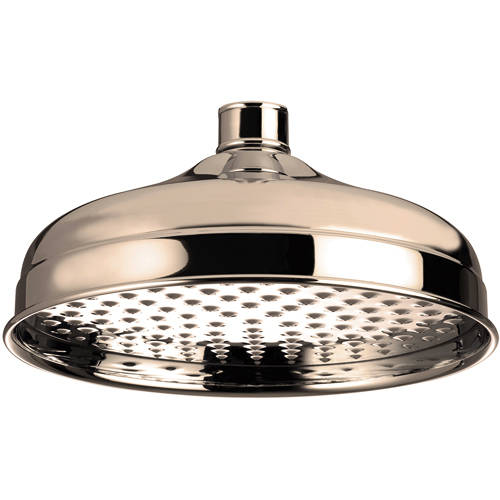Larger image of Bristan Accessories Traditional Round Shower Head (200mm, Gold).