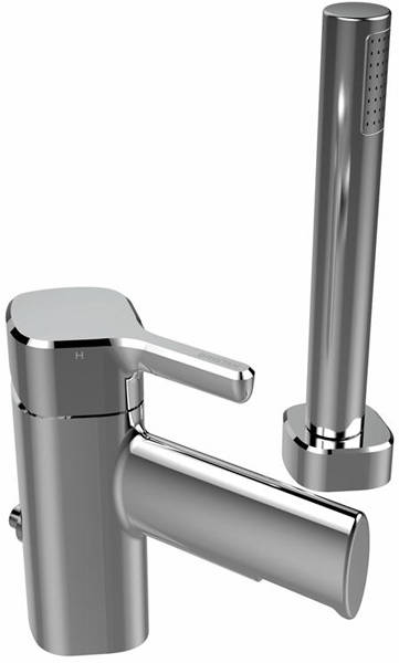 Example image of Bristan Flute Mono Basin Mixer & 2 Hole Bath Shower Mixer Tap Pack (Chrome).